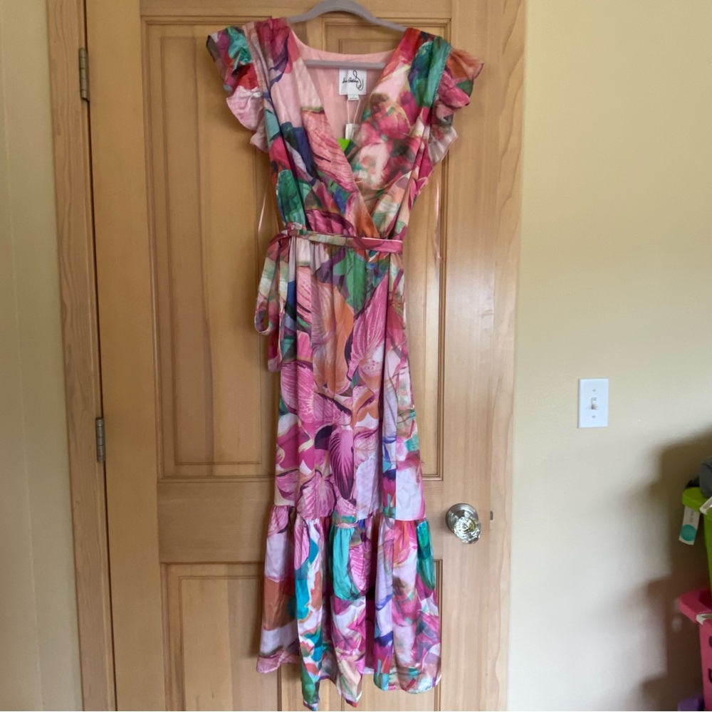 Sam Edelman Pothos Print Chiffon Maxi Dress